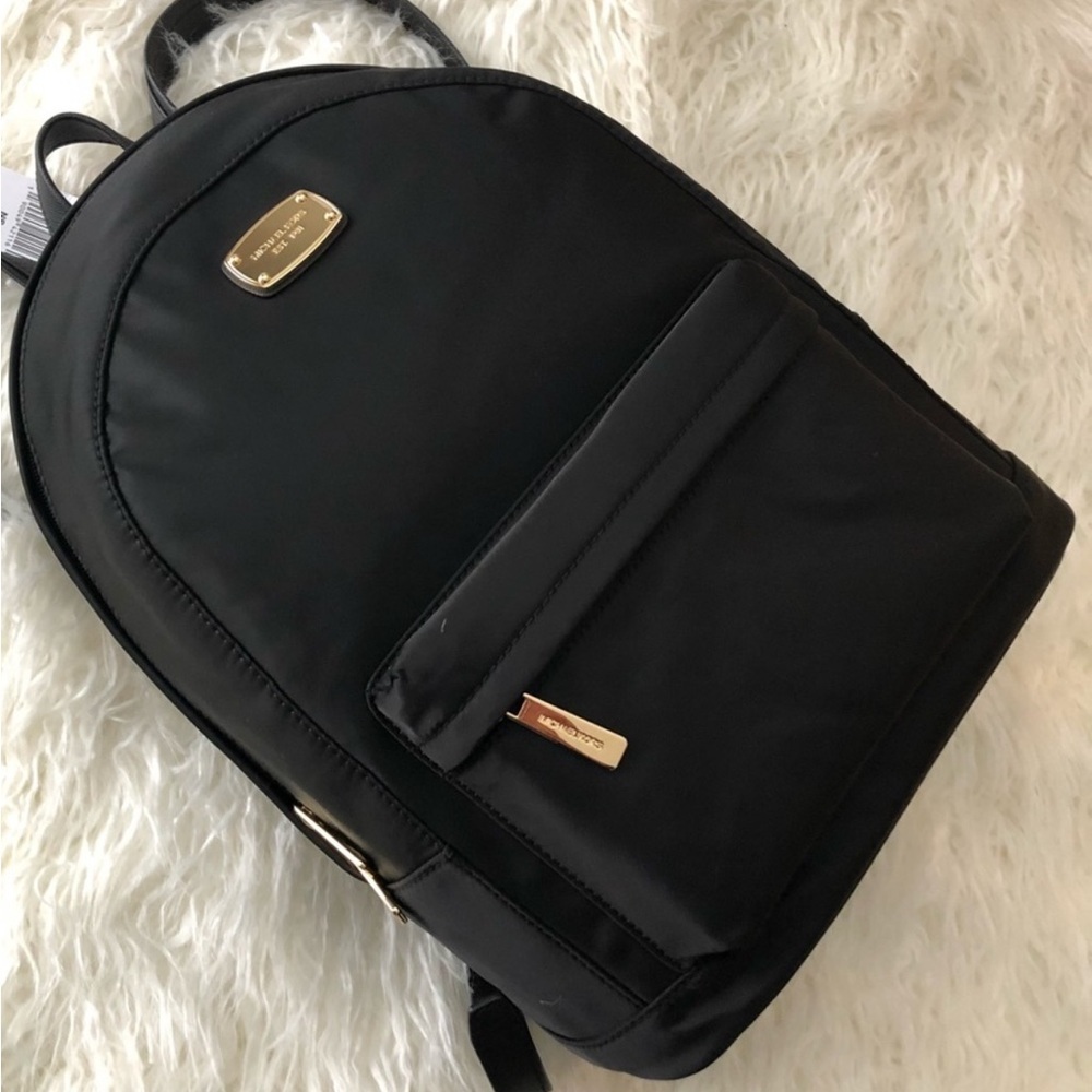 Black backpack Nylon backpack travel Michael Kors backpack luxury backpack - Picture 3 of 16